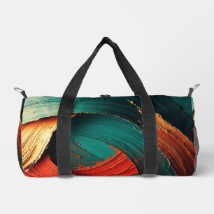 Sac De Sport Peinture Abstraite à l'Huile Impasto Épais