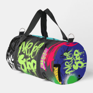 Sac De Sport Peinture aérosol accrocheuse art de rue coloré noi