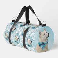 Peinture de Buhund norvégien Blé doré Art canin or
