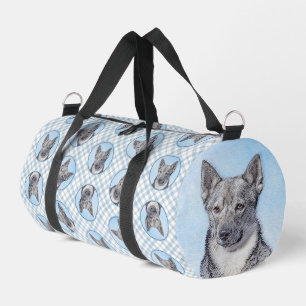Sac De Sport Peinture de Swedish Vallhund Art de chien original