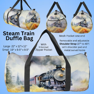 Sac De Sport Peinture de train à vapeur