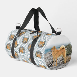 Sac De Sport Peinture finlandaise Spitz Seashore Peinture Chien