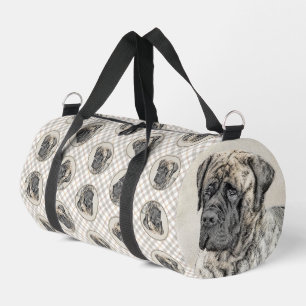 Sac De Sport Peinture mastiff anglais Brindle art original chie