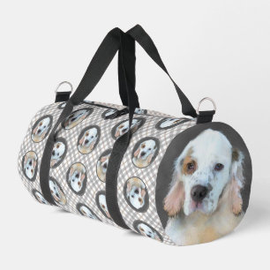 Sac De Sport Peinture originale de chiot Clumber Spaniel Art ca