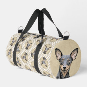 Sac De Sport Peinture Pinscher Nain Adorable Art Original de Ch