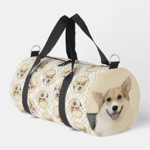 Sac De Sport Pembroke Welsh Corgi peinture Tri-Color Chien Art