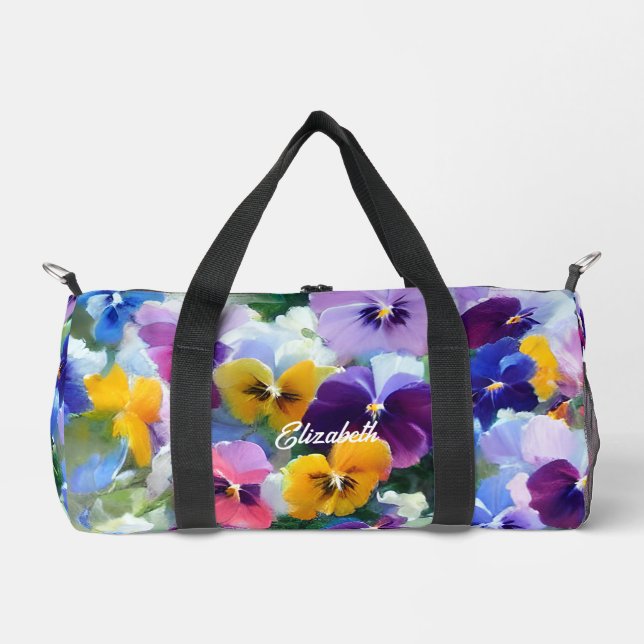 Sac De Sport Pensées Colorées  (Recto)