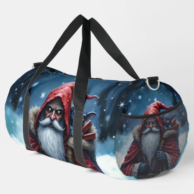 Sac De Sport Père Noël Frostbite et son elfe de malice. (Coin droit)