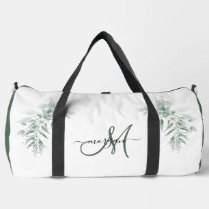 Sac de sport personnalisé avec feuillage vert