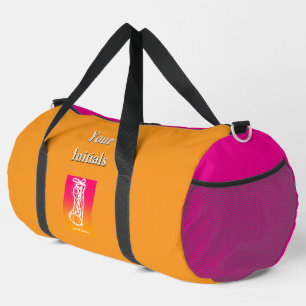 Sac De Sport Personnalisez vos initiales Orange HighTop Baskets