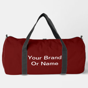 Sac De Sport Personnalisez Votre Marque Ou Votre Nom Rouge Fonc