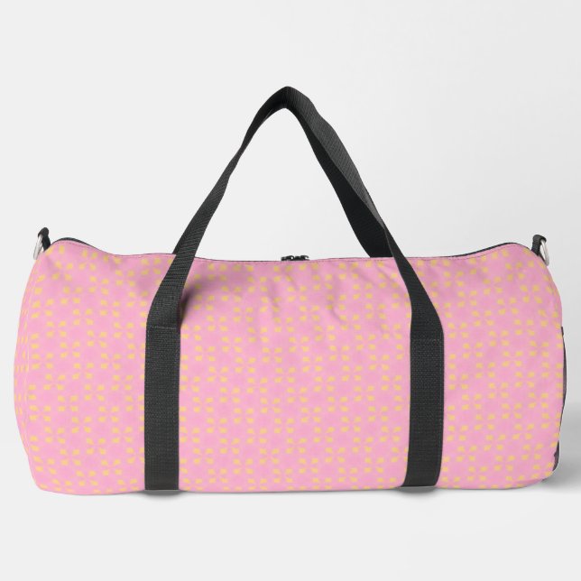 Sac De Sport Pétale Pop - Motif géométrique rose & or sans cout (Recto)