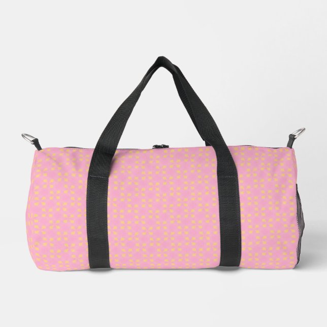 Sac De Sport Pétale Pop - Motif géométrique rose & or sans cout (Recto)