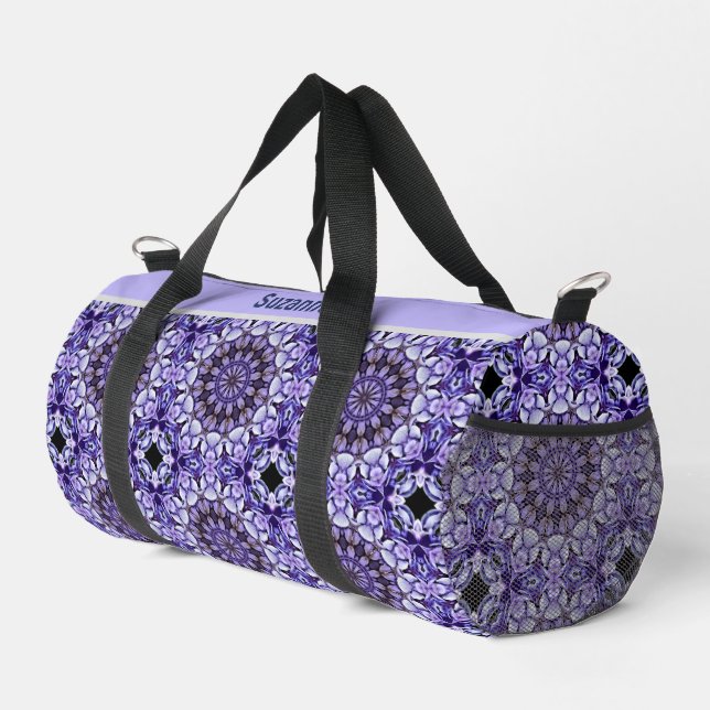 Sac De Sport Pétales de fleurs d'Hydrangea Abstrait Personnalis (Coin droit)