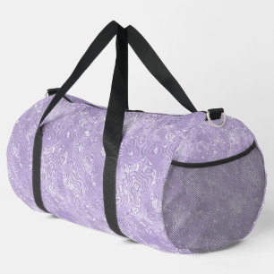Sac De Sport Petit motif en soie moirée lilas lavande