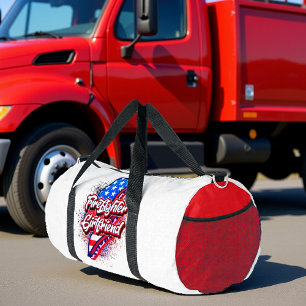 Sac De Sport Petite amie pompier Fierté américaine boulon