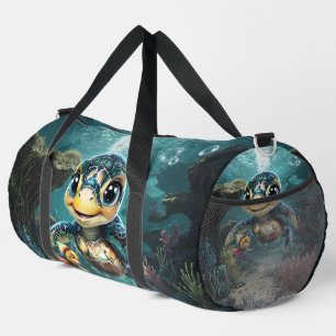 Sac De Sport Petite tortue de mer à explorer avec son ami.