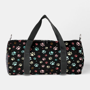 Sac De Sport Petites pattes de chien colorées et transparentes