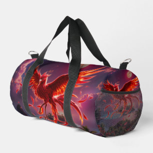 Sac De Sport Phénix cramoisi de la marée au clair de lune.