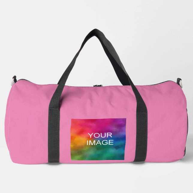Sac De Sport Photo Modèle moderne client rose grand (Recto)