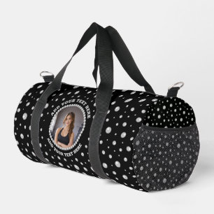 Sac De Sport Photo personnalisé avec cercle de perles sur fond