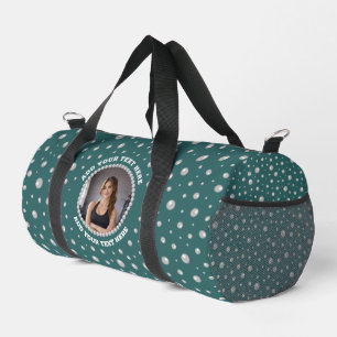 Sac De Sport Photo personnalisé avec Cercles de Perles sur Fond
