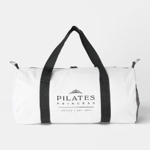 Sac De Sport Pilates Féminin Moderne en Noir et Blanc Princesse