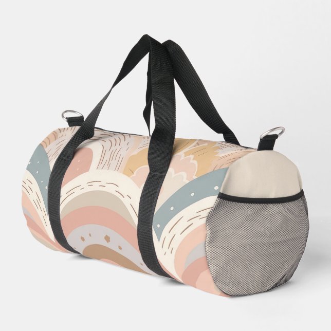 Sac De Sport Pink Boho Rainbow Girl (Coin droit)