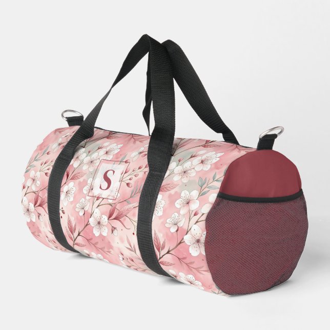 Sac De Sport Pink cherry blossom monogram (Coin droit)
