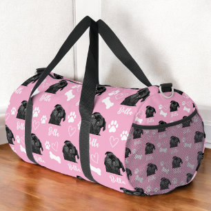Sac De Sport Pink Custom Love Empreinte de patte Amoureux des c