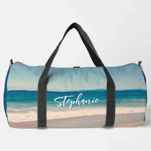 Sac De Sport Plage personnalisée Photo Ocean Blue