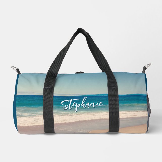 Sac De Sport Plage personnalisée Photo Ocean Blue (Recto)
