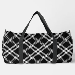 Sac De Sport Plaid noir et blanc