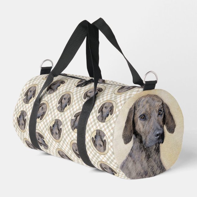 Sac De Sport Plott Hound Peinture Brindle Cute Original Chien A (Coin gauche)