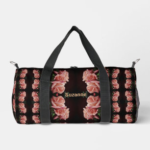 Sac De Sport Poche Rose Abstrait Floral Vintage Personnalisé