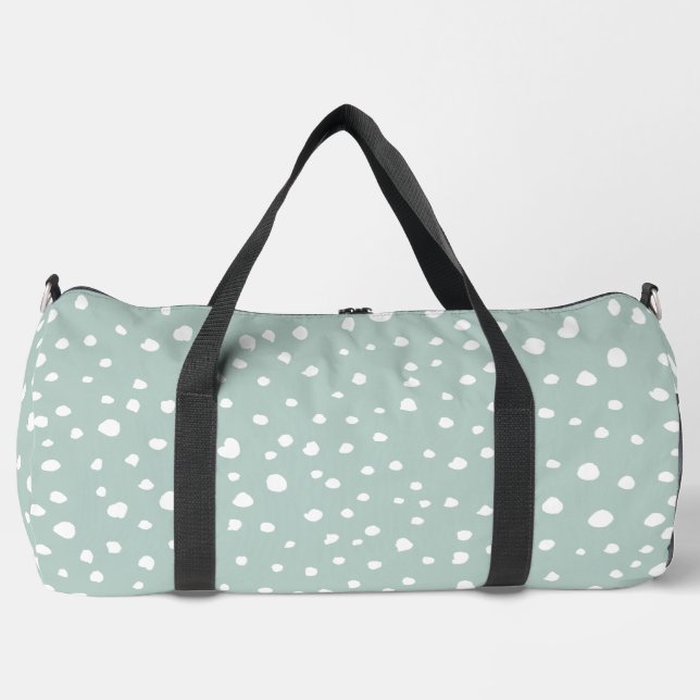 Sac De Sport Points Dalmatiens verts, Points Dalmatiens, Pots D (Recto)