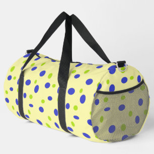 Sac De Sport Points verts et bleus sur le jaune