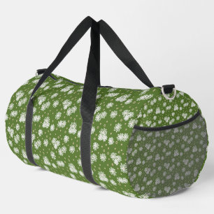 Sac De Sport Pois et marguerites - Blanc, Sable et Palm Green