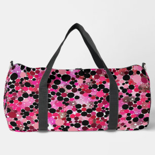 Sac De Sport Pois noirs et roses