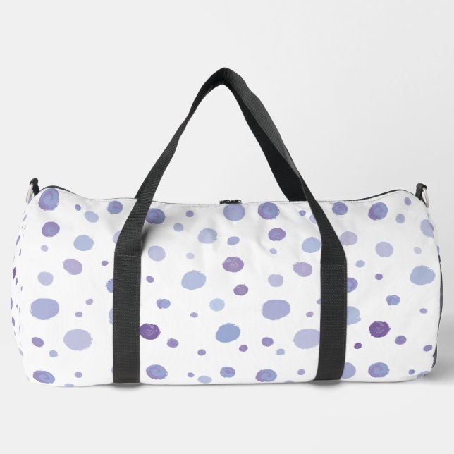 Sac De Sport pois peints à la main (Recto)