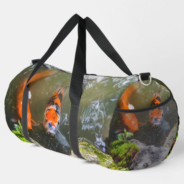 Sac De Sport Poisson Koi dans un étang (Coin droit)