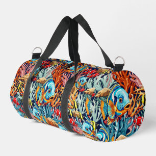 Sac De Sport Poissons Tropicaux Couleurs Vives Ambiance Été