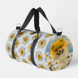 Sac De Sport Poméranien dans les marguerites peindre l'art orig