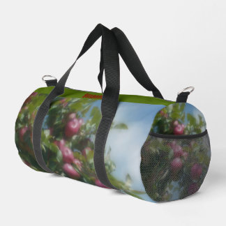 Sac De Sport Pommes Rouges Sur Peinture D'Arbre Personnalisé