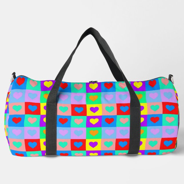 Sac De Sport Pop Art Heart Motif (Recto)