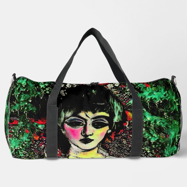 Sac De Sport Portrait de Beauté Gothique  (Recto)