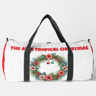 Sac De Sport Print Cut Sew Bag-Personalised Tropical Xmas Bag