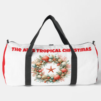 Sac De Sport Print Cut Sew Bag- Personalized Tropical Xmas Bag