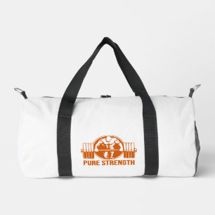 Sac De Sport Pure Strength Powerlifting Logo – Gold Edition Gym