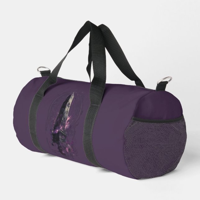 Sac De Sport Purple Cosmic Obelisk Occult Dark Art Duffel Bag (Coin droit)